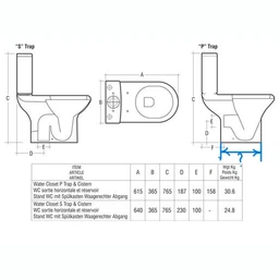 Комплект унитаз бачок крышка Compact RAK Ceramics (Розовый)