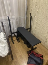 Лавка для жиму з стійками - Чорна Hardcore GYM (А010-Ч) фото від покупців 3