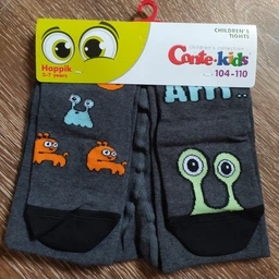Детские колготки 1-1.5 года хлопковые Conte Kids Tip-Top 14С-79СП-481 14 р 80-86 см Темно-серые (4810226381489)
