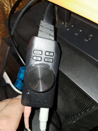 Внешняя звуковая карта юсб для пк ноутбука наушников и микрофона USB 7.1 GS3 Mark2 Black фото от покупателей 2