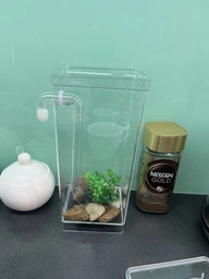 Маленький аквариум с подсветкой LED для рыбок самоочищающийся My Fun Fish SS-78 фото от покупателей 4