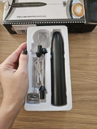 Електричний міксер спінювач молока капучінатор акумуляторний UKC з USB зарядкою 8 Вт фото від покупців 1
