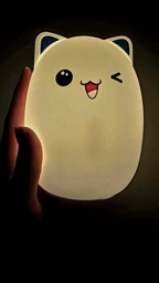 Светильник ночник детский силиконовый EP Kitty LED лампа 7 цветовых режимов с аккумулятором с сенсорным и пультом управления