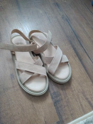 Женские сандалии кожаные PARADIZE SHOES SAN-3801 38 Коричневые (ROZ6501032608)