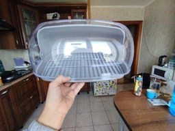 Хлібниця 32*25*17см пластик какао Алеана