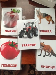 Карточки Домана ''Домашние животные'' на украинском языке, в наборе 15 карточек фото от покупателей 10
