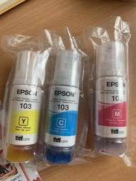 Контейнер с чернилом Epson 103 для EcoTank L3151/L3201/L1250/L3156/L3251/L3266/L3150/L3260 Black (C13T00S14A) фото от покупателей 5