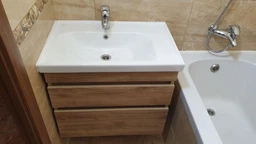 Тумба подвесная AQUA RODOS Винтаж с умывальником Frame 80 см севилья фото от покупателей 12