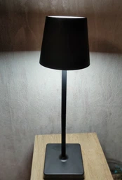 Настольная лед лампа ML-G01A на аккумуляторе с 3 режимами света usb зарядка - led портативный настольный фонарь для дома офиса стола кафе бара комнаты работы беспроводной светильник сенсорный светодиодный универсальный ночник (Белый) фото от покупателей 10