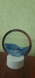 Настольная лампа ночник TOPA Песочные часы 3D картина Подвижный песок RGB фото от покупателей 13