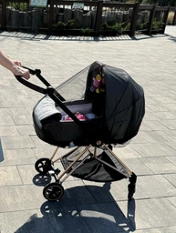 Москитная сетка на коляску универсальная BAVO BabyGuard B-3 Розовая фото от покупателей 5