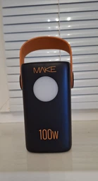 Power Bank MAKE Мобільна батарея 60000 mAh 100W PD+QC Black фото від покупців 15