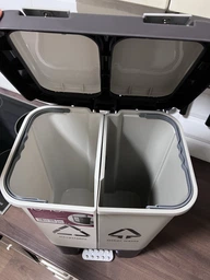 Ведро для мусора MBM HOME сортировочное 10+10 л Серое (BIN-05 (10+10L) LIGHT GRAY/GRAY) фото от покупателей 1