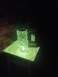 Ночник лампа RGB настольная Rose Diamond Table Lamp LED светильник кристалл с USB-зарядкой и пультом ромб фото от покупателей 10