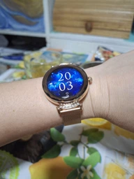 Смарт-часы женские Smart Watch Gold с AMOLED экраном с Bluetooth звонками тонометром пульсометром кислородом крови и 2 ремешками