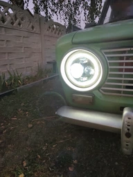 Світлодіодна фара AllLight JR-4-45W 3chip CREE ближнє+дальнє (DRL+поворот) НИВА, ВАЗ, ГАЗ, УАЗ, JEEP, VW фото от покупателей 2