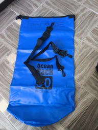 Водонепроникна сумка рюкзак гермомешок з шлейкой на плече Ocean Pack 10 л Blue (5535821540) фото від покупців 2