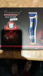Беспроводная машинка для стрижки волос аккумуляторная Gemei GM-6005 Blue фото от покупателей 2
