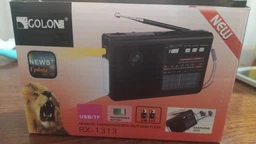 Кишеньковий акумуляторний радіоприймач з ліхтариком Golon RX 1313 чорний
