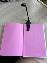 Лампа для чтения книг Аккумуляторная Перезаряжаемая 7 LED светодиодов 3 уровня свечения 3000-6000К Гибкая Clip ножка прищепка A01 Black фото от покупателей 17
