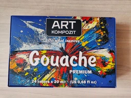 Гуаш Art Kompozit Premium набір 24 кольорів по 20мл, 522498