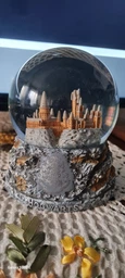 Новорічний декор Wizarding World Снігова куля Гоґвортс Гаррі Поттер 13см Сірий 3