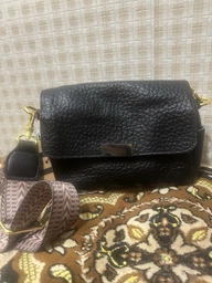 Жіноча шкіряна сумка Vintage з оригінальною плечовою лямкою Синя для міського стилю (bg224fash02) фото від покупців 5