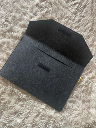Чохол-конверт для ноутбука MacBook 15-16 , чорний, Feltery Case AS1, повстяний, горизонтальний, захисний, із захистом від подряпин, на липучці, універсальний, ArmorStandart (ARM70767) фото від покупців 4