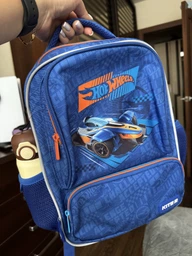 Рюкзак дитячий Kite Hot Wheels 32.5x24.5x9.5 см Синій (HW24-559XS) фото від покупців 2