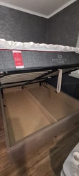 Кровать полуторная Smart Stella Marina Premium 140х200 см подъемный механизм Lili 06 бежевая (334100132-06140) фото от покупателей 5