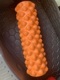 Масажний ролик EasyFit Extreme 33x14 см (EF-EXTR33OR) помаранчевий (ролер, валик, циліндр МФР та йоги, масажер для спини, ніг, рук, шиї) фото від покупців 5
