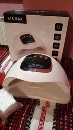 Профессиональная лампа для маникюра Nail Lamp SUN X 15 MAX 280W UV/LED для покрытия ногтей гель лаком, гелем розовая фото от покупателей 5