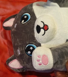 Мягкая игрушка обнимашка Кот батон 110 см My Kigu Серый (9009) фото от покупателей 5