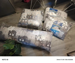 Подушка дакимакура Руно Grey Cat антиаллергенное волокно 50х150 см (Р315.52_Grey Cat) фото от покупателей 5