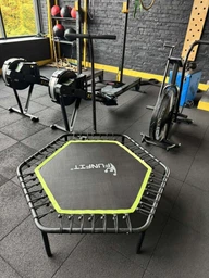 Батут для занятий фитнесом с ручкой FunFit 127 см Green фото от покупателей 10