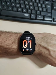 Смарт-годинник Smart Watch Xiaomi Pop-3S Amazfit AMOLED 1.96 (502x410) 300мАч Black-Silver фото від покупців 9