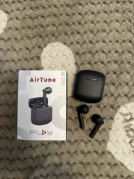 AirTune Play беспроводные наушники с микрофоном для телефона музыки игр Bluetooth длительный заряд легкие стильные глубокий бас удобные фото от покупателей 4
