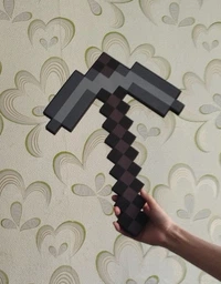 Іграшка Кирка Майнкрафт Діамантова Minecraft 45 см блакитна (6350)