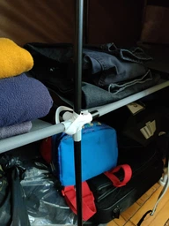 Складной каркасный тканевый текстильный шкаф на 3 секции Storage Wardrobe 88130 Синий (N-14) фото от покупателей 10