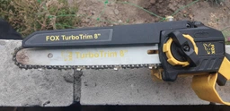 Аккумуляторная цепная пила Fox TurboTrim 8" плюс штанга - удлинитель для высотной обрезки (комплект) фото от покупателей 3