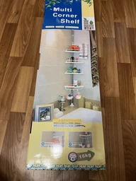 Угловая полка Corner для ванной комнаты Белая (АК-5517)