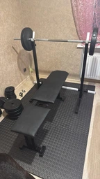 Стойки под штангу 40х40 мм А005 Черно-белые Hardcore GYM