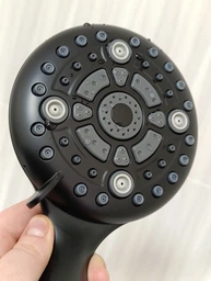 Водосберегающая душевая лейка DROP SPA6F-MULTI120B "Туман" с 6 SPA потоками - Экономия 66%, черная фото от покупателей 2