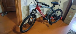 Велосипед Ardis Santana MTB ST 24" 16" Красно-серый с крыльями в комплекте (0712-160-1) фото от покупателей 9