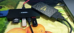 Концентратор Vinga USB-C 3.1 to VGA+HDMI+RJ45+3xUSB3.0+USB2.0+SD/TF+PD+Audio (VHYC10)