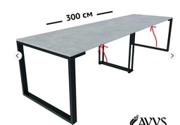 Стол письменный Mebliromax LONG 2,4 трансформер 750х900х420 (2400) мм Дуб крафт золотой черный