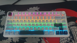 Ігрова Безпровідна Клавіатура AULA F75 White-Blue фото від покупців 14