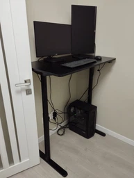 Стіл з електро-регулюванням висоти RZTK eDesk Basic 2 1000 х 600 мм Black фото від покупців 19
