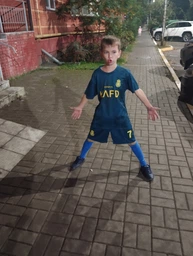 Форма футбольна дитяча Lion SPORT Ronaldo (Роналдо) Al-Nasr «Аль-Наср» 2024, 28- 150-155, синій фото от покупателей 6