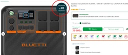 Зарядна станція BLUETTI AC200PL 2400W фото від покупців 4